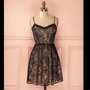 New! JACK LONDON Black Lace Babydoll Dress Size 4